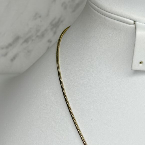 Chicos Round Pendant Gold Silver Tone Mixed Metal Necklace Adjustable ✨ - Picture 4 of 10